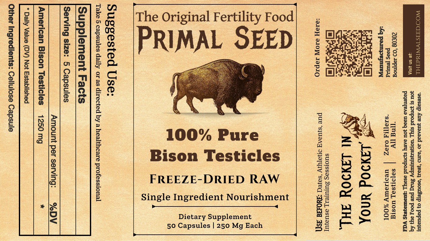 100% Pure American Bison Testicles